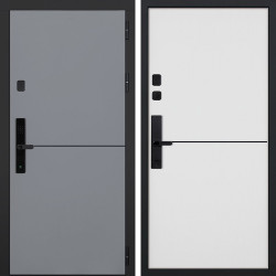 Входная дверь АСД Бриг биометрический замок Smart lock R06 белый матовый