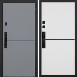 Входная дверь АСД Бриг биометрический замок Smart lock Y23 белый матовый