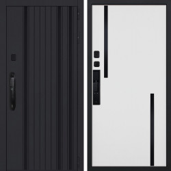 Входная дверь АСД Solana биометрический замок Smart lock DZ 888 белый матовый