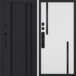 Входная дверь АСД Solana биометрический замок Smart lock К06 белый матовый