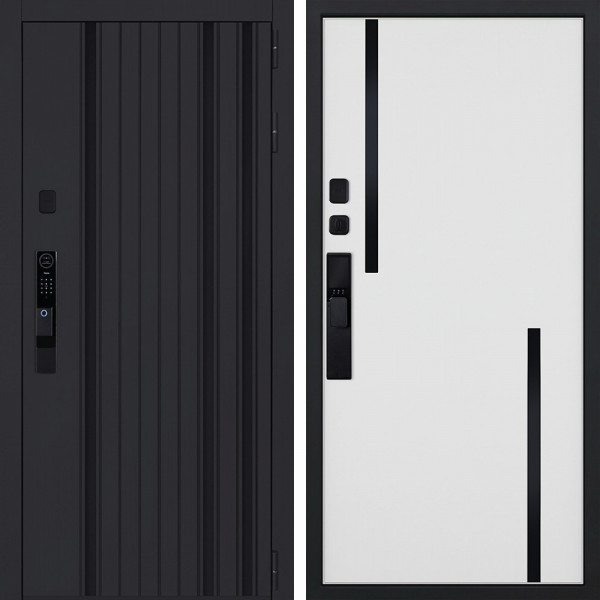 Входная дверь АСД Solana биометрический замок Smart lock Y12 белый матовый