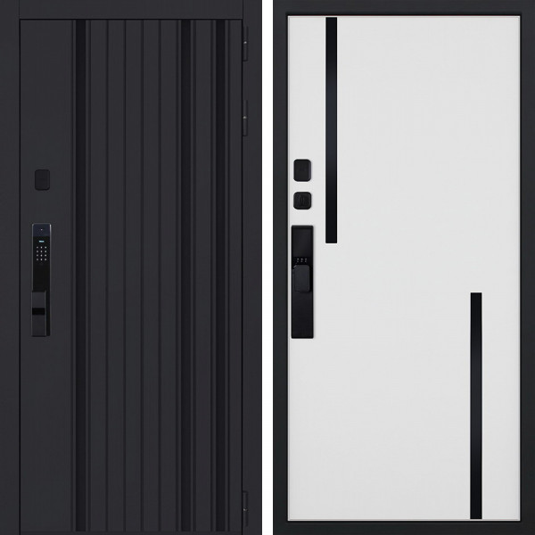 Входная дверь АСД Solana биометрический замок Smart lock Y23 белый матовый