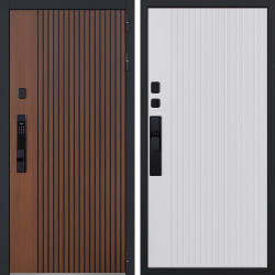 Входная дверь АСД Velvet биометрический замок Smart lock Y23 капучино zb