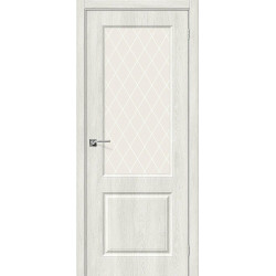 Межкомнатная дверь Скинни-13 Casablanca / White Сrystal