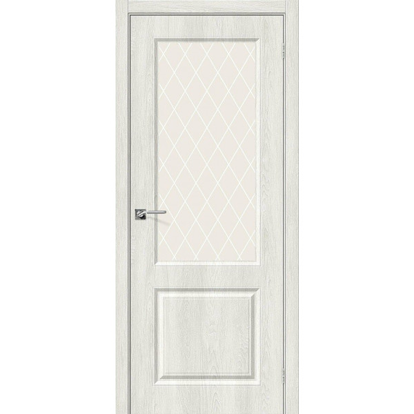 Межкомнатная дверь Скинни-13 Casablanca / White Сrystal