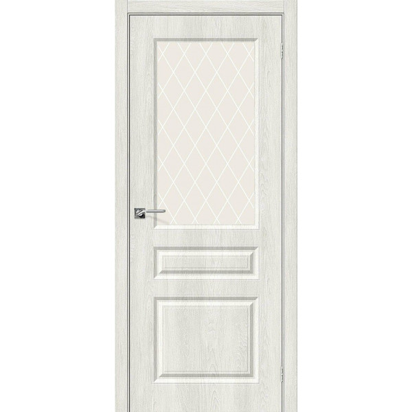 Межкомнатная дверь Скинни-15 Casablanca / White Сrystal