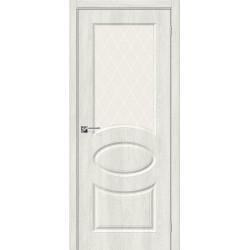 Межкомнатная дверь Скинни-21 Casablanca / White Сrystal