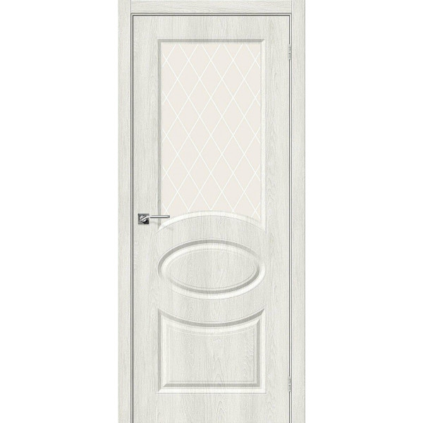 Межкомнатная дверь Скинни-21 Casablanca / White Сrystal