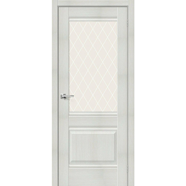 Межкомнатная дверь Прима-3 Bianco Veralinga / White Сrystal