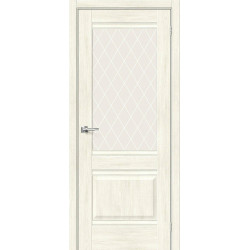 Межкомнатная дверь Прима-3 Nordic Oak / White Сrystal
