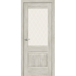 Межкомнатная дверь Прима-3 Chalet Provence / White Сrystal