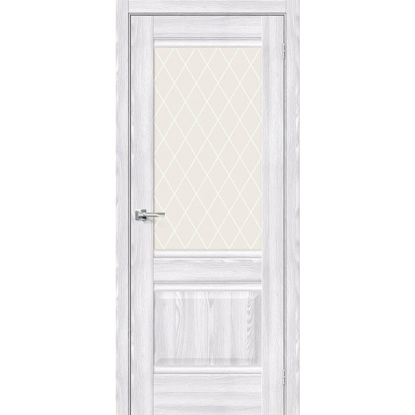 Межкомнатная дверь Прима-3 Riviera Ice / White Сrystal