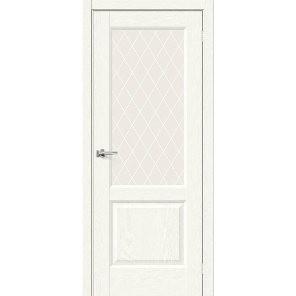 Межкомнатная дверь Неоклассик-33 White Wood / White Сrystal
