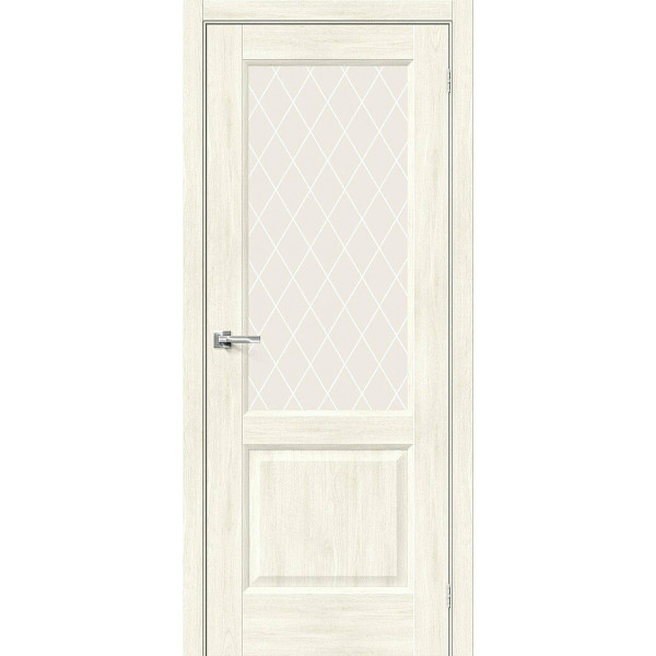 Межкомнатная дверь Неоклассик-33 Nordic Oak / White Сrystal