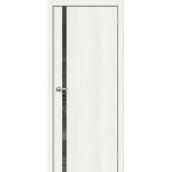 Межкомнатная дверь Браво-1.55 White Dreamline / Mirox Grey