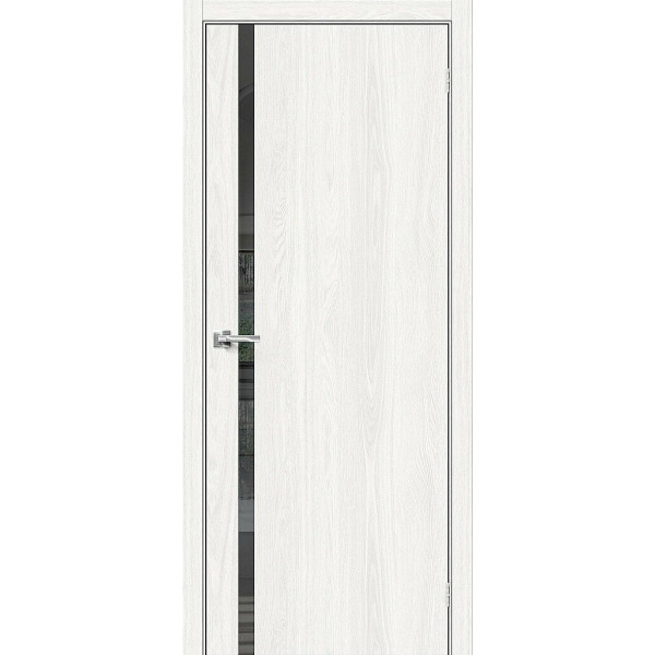 Межкомнатная дверь Браво-1.55 White Dreamline / Mirox Grey