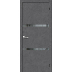 Межкомнатная дверь Браво-2.55 Slate Art / Mirox Grey