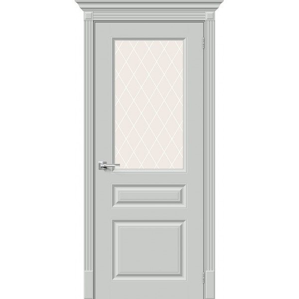 Межкомнатная дверь Скинни-15.1 Grace / White Сrystal