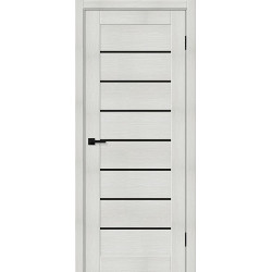 Межкомнатная дверь Браво-22 Bianco Veralinga / Black Shine