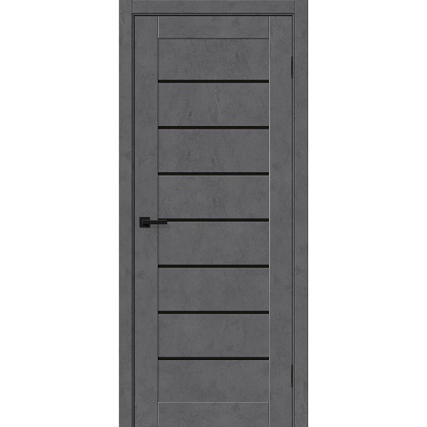 Межкомнатная дверь Браво-22 Slate Art / Black Shine