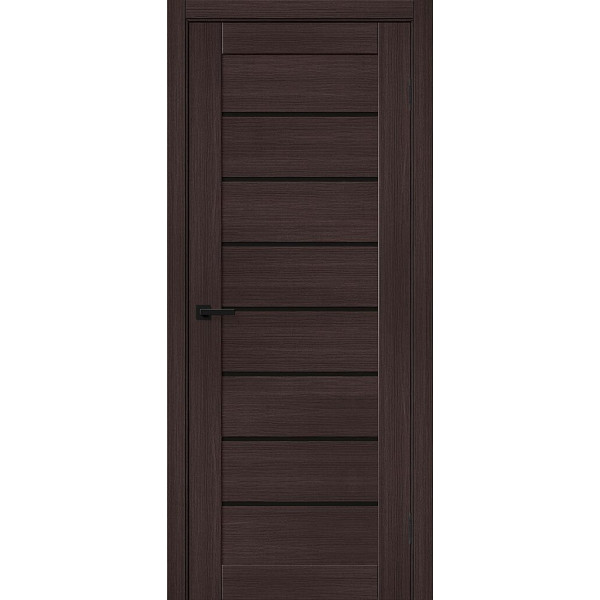 Межкомнатная дверь Браво-22 Wenge Melinga / Black Shine