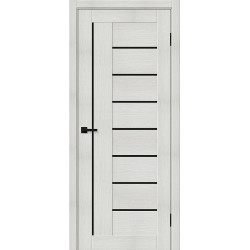 Межкомнатная дверь Браво-29 Bianco Veralinga / Black Shine
