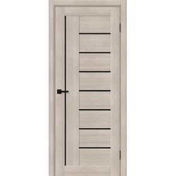 Межкомнатная дверь Браво-29 Cappuccino Melinga / Black Shine