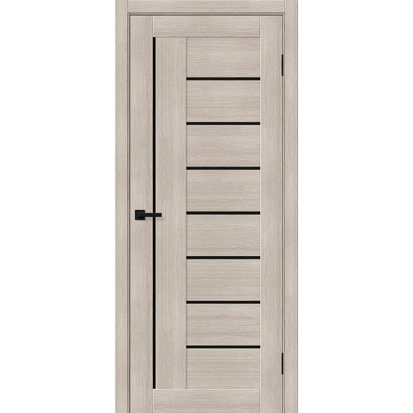 Межкомнатная дверь Браво-29 Cappuccino Melinga / Black Shine