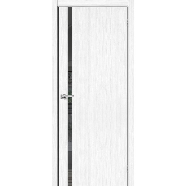 Межкомнатная дверь Браво-1.55 Snow Melinga / Mirox Grey