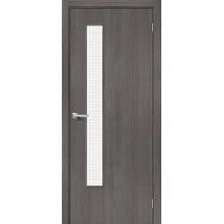 Межкомнатная дверь Браво-9 Grey Melinga / Wired Glass 12,5