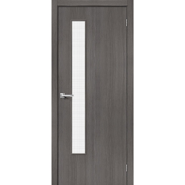 Межкомнатная дверь Браво-9 Grey Melinga / Wired Glass 12,5