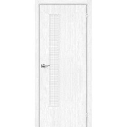 Межкомнатная дверь Браво-9 Snow Melinga / Wired Glass 12,5