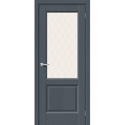 Межкомнатная дверь Неоклассик-33 Stormy Wood / White Сrystal