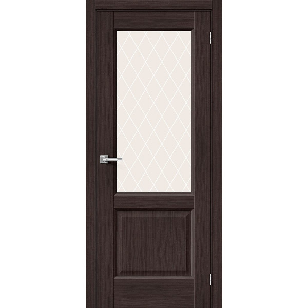 Межкомнатная дверь Неоклассик-33 Wenge Melinga / White Сrystal