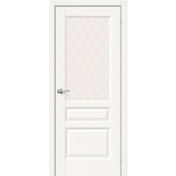 Межкомнатная дверь Неоклассик-35 White Wood / White Сrystal