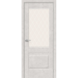Межкомнатная дверь Прима-3 Look Art / White Сrystal