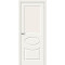 Межкомнатная дверь Скинни-21 Whitey / White Сrystal