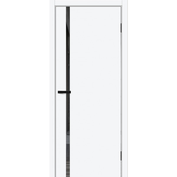 Межкомнатная дверь Браво-0.40.П White Silk / Mirox Grey