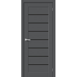 Межкомнатная дверь Браво-22 Black Shine Stormy Silk