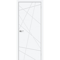 Межкомнатная дверь Граффити-5.Д.П White Silk