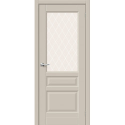 Межкомнатная дверь Неоклассик-35 Cream Silk / White Сrystal