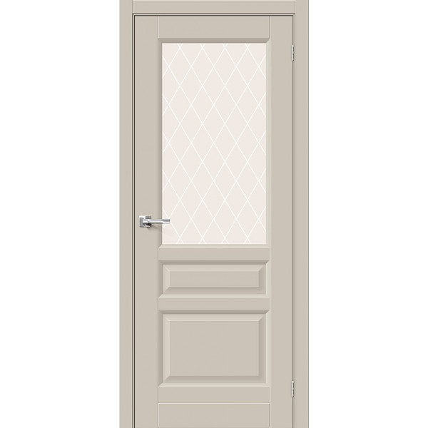 Межкомнатная дверь Неоклассик-35 Cream Silk / White Сrystal