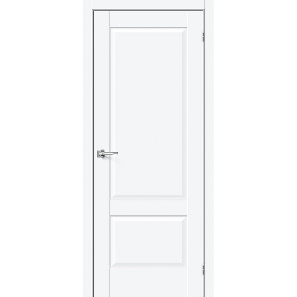 Межкомнатная дверь Прима-12 White Silk