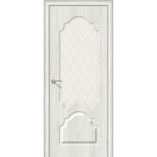 Межкомнатная дверь Скинни-33 Casablanca / White Сrystal