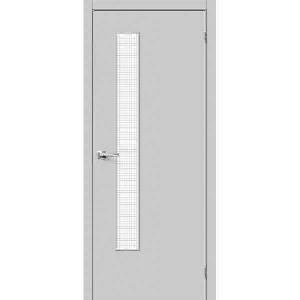 Межкомнатная дверь Браво-9 Grey Pro / Wired Glass 12,5