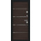 Входная дверь Bravo Thermo Лайн Букле черное/Wenge Veralinga
