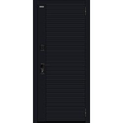 Входная дверь Bravo Джет-3 (RBE) Total Black/Snow Melinga