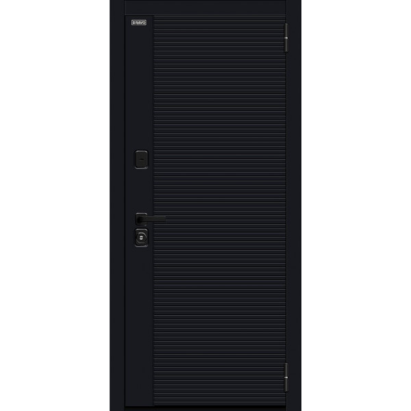 Входная дверь Bravo Джет-3 (RBE) Total Black/Snow Melinga