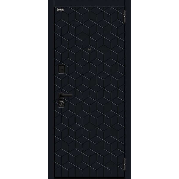 Входная дверь Bravo Кьюб (RBE) Total Black/Super White