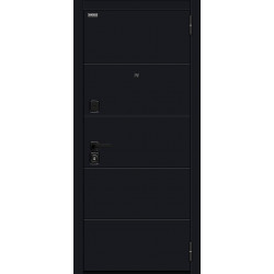 Входная дверь Bravo Прайд Total Black/Snow Melinga